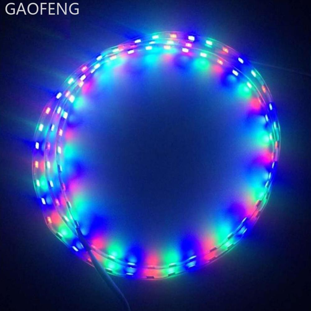 GAOFENG 1 PC 45 ซม.LED Strip Light SMD 3528 เทปยืดหยุ่นเชือก Stripe Ray เทปโคมไฟภายในรถบรรยากาศไฟ 12