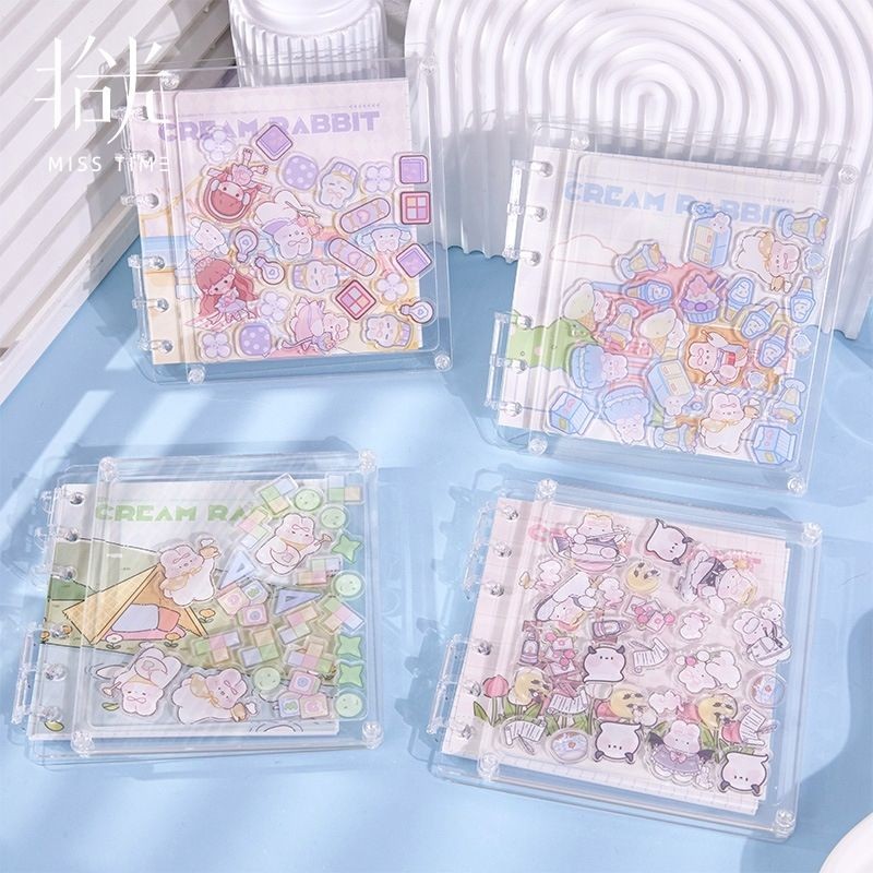Pick-up square Shake Book สีสันสาวซีรีส์น่ารักอะคริลิคคู่มือ High-value Student Diary Pick up light 