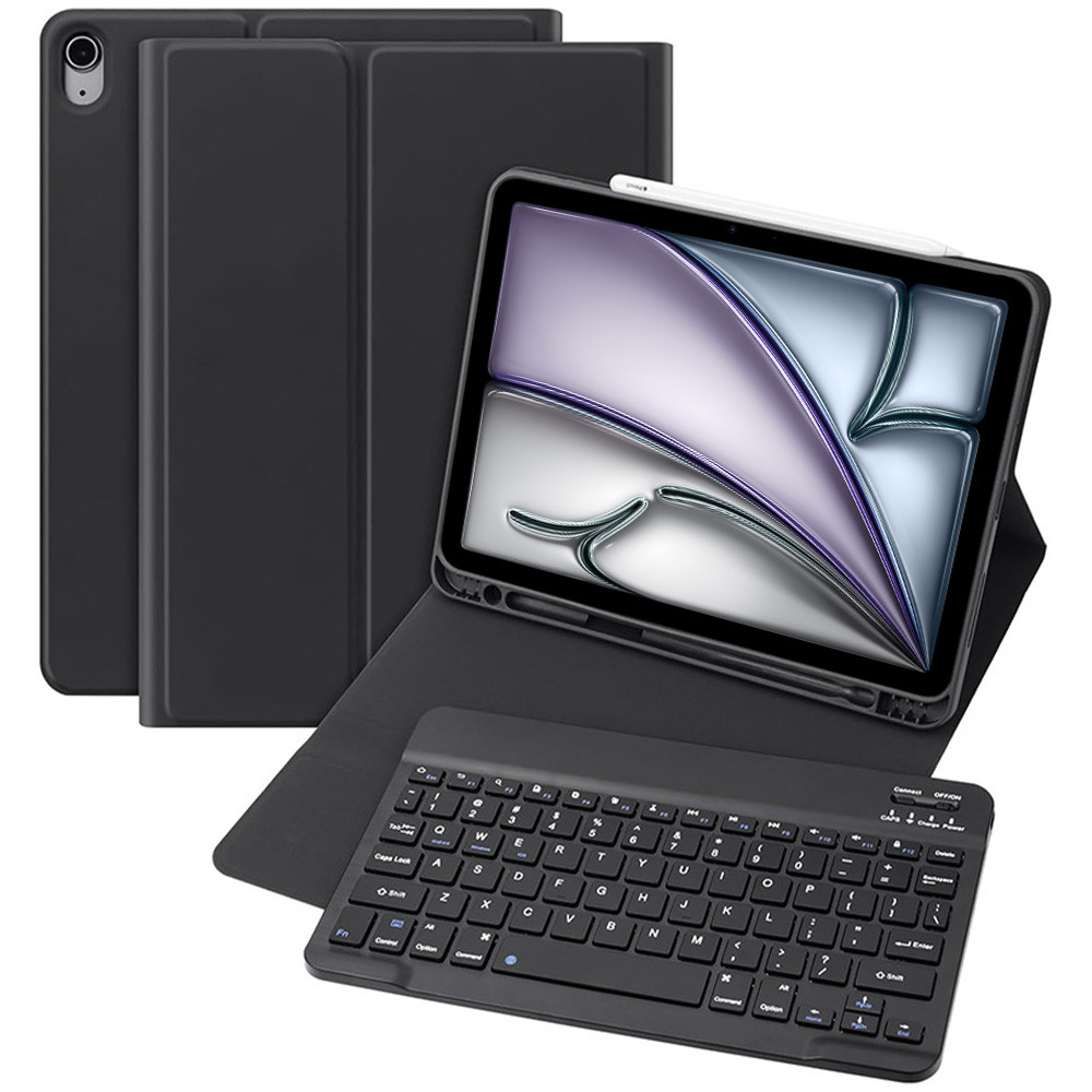 สําหรับ iPad Air 11 นิ้ว M2 M3 แท็บเล็ตพร้อมคีย์บอร์ดสําหรับ iPad Air 5/iPad Air 4th Gen 10.9 นิ้วคี