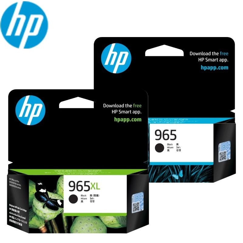 ตลับหมึก HP hp965 ดั้งเดิม 9019,9020,9010 เครื่องพิมพ์ความจุขนาดใหญ่ 965xl สีดําอิงค์เจ็ท