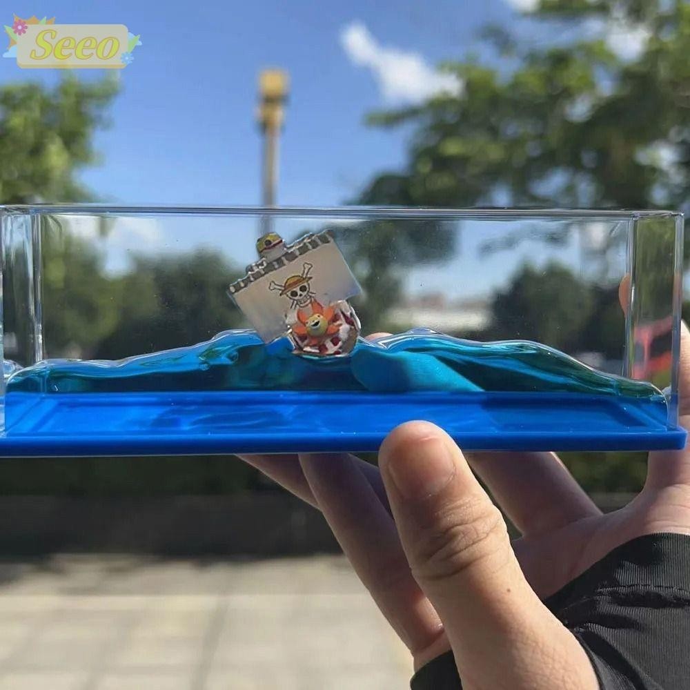 เซโอ เรือโจรสลัดของเหลวขวดดริฟท์,ของขวัญห้องนั่งเล่นตกแต่งของเล่นเรือไม่จม,ของเหลวชิ้นเดียวลอยเรืออยู่ไม่สุขความเครียดบรรเทาของเ