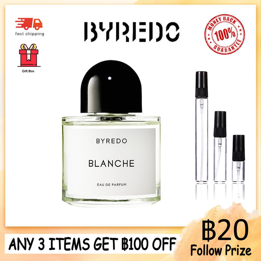 【น้ําหอมแท้แบ่งขาย 】Byredo Blanche 2ml/5ml/10ml perfume น้ําหอมพกพา น้ําหอมจิ๋ว
