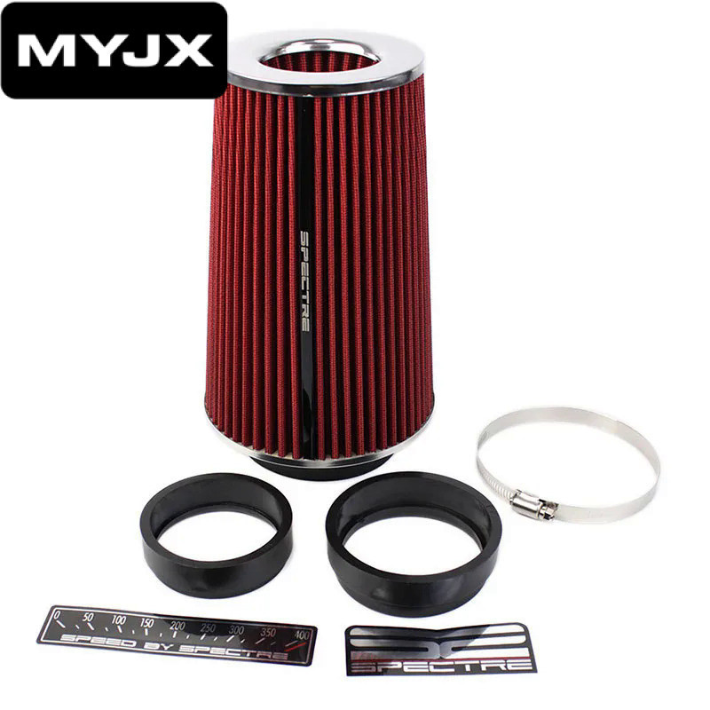 【MYJX】Universal 76 มม.3 นิ้ว 89 มม.3.5 นิ้ว 102 มม.4 นิ้ว Air Intake Filter Sport Power ประสิทธิภาพสูง Airfilter สําหรับ Cold Air Intake