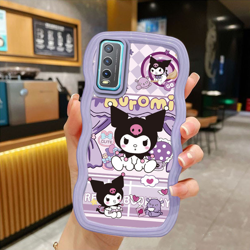 3d Wavy EdgeปลอกสําหรับVIVO Y20 Y20i Y20A Y20T Y21 Y21S Y22 Y22S Y27 Y30 Y30i Y31 Y33S Y33T Y35 Y36 