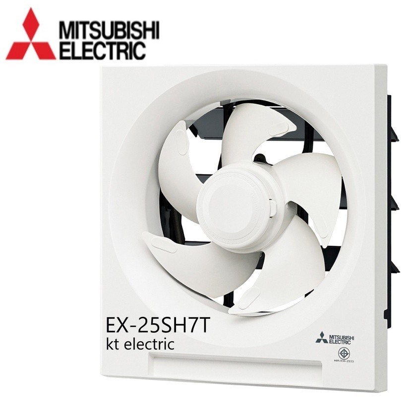 พัดลมติดผนัง MITSUBISHI EX-20SH7T / EX-25SH7T / EX-30SH7T พัดลมระบายอากาศ ติดผนัง ใบพัด 8/10/12 นิ้ว