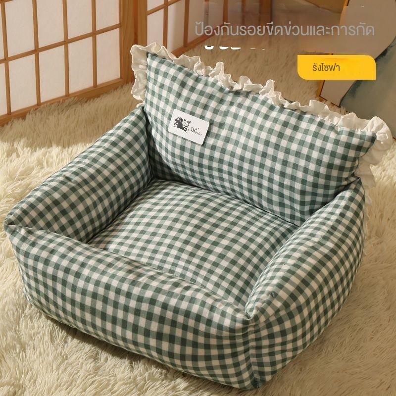 โซฟาสัตว์เลี้ยงครอกแมว Four Seasons Universal Warm Kennel Influencer เสื่อสัตว์เลี้ยงสไตล์เจ้าหญิง