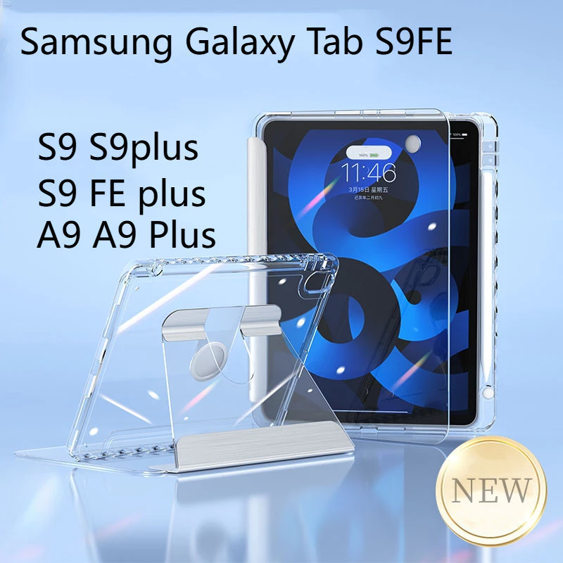 เคสซัมซุงกาแลคซี่สําหรับS10 FE 13.1 Samsung Galaxy Tab case S10+ S9+ S8 A11+ A9+Crystal Glass caseวัสดุอะคริลิกันกระแทก