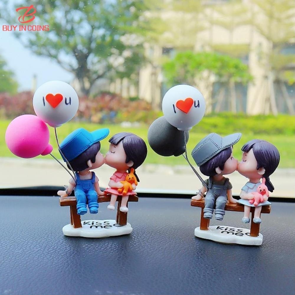 ตุ๊กตาคู่ 2 ชิ้น, เครื่องประดับรถยนต์, สตูลขนาดเล็ก, ประติมากรรม, ของแต่งรถ, อุปกรณ์ตกแต่งภายใน ราคาถูก Shopee Lazada