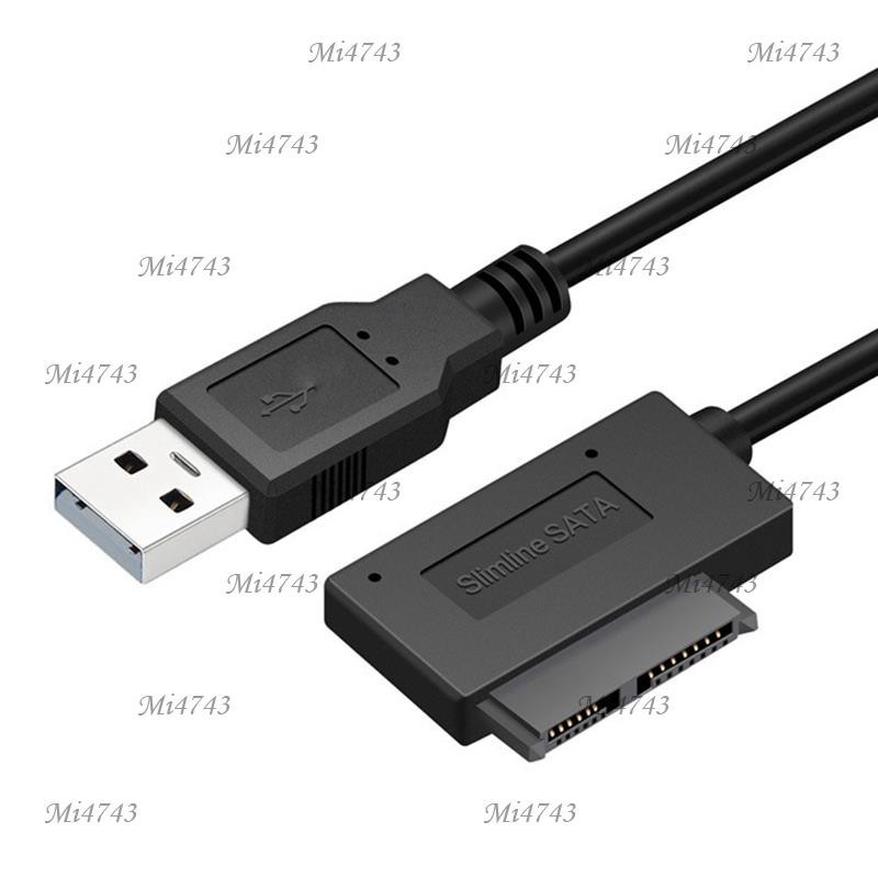 Mi4743 อะแดปเตอร์usb PC 6P + 7P CD DVD Rom Sata to USB 2.0 Converter Slimline Sata 13 PinสายสําหรับPCแล็ปท็อปโน้ตบุ๊ค - รูปที่ 3