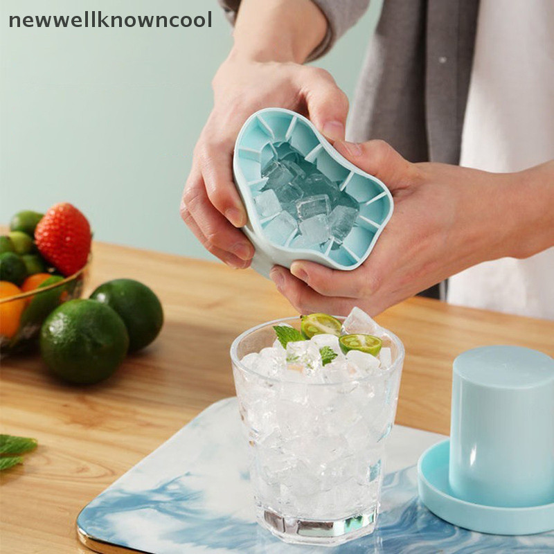 ใหม่wellknowncoolกระบอกซิลิโคนก้อนน้ําแข็งแม่พิมพ์อย่างรวดเร็วแช่แข็งซิลิโคนทําน้ําแข็งถ้วยสร้างสรรค์กระบอกถังน้ําแข็งวิสกี้เบียร์ AAD