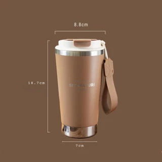 แก้วกาแฟ SITARAYURI ดื่มร้อนหรือเย็นได้ ขนาด 580ml สแตนเลส SUS304 เก็บอุณหภูมิได้ยาวนาน