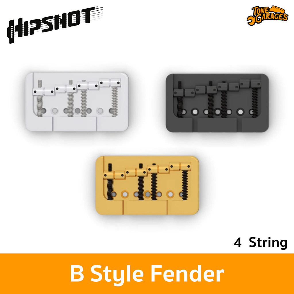 Hipshot B Style Fender Mount Bridges for 4 String Bass