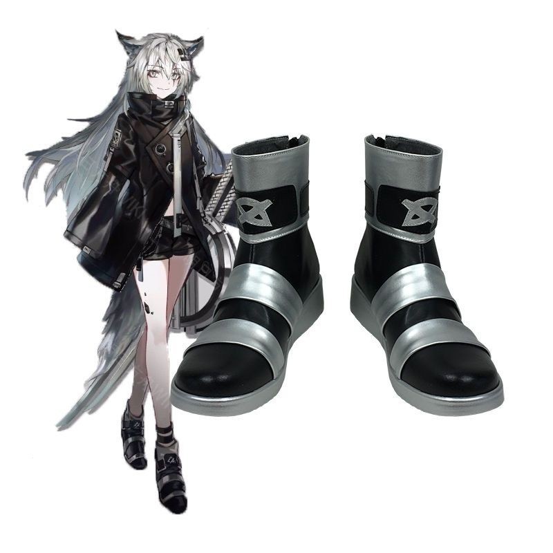 Arknights cos Lappland Cosplay รองเท้าพร็อพตัวละครอนิเมะ
