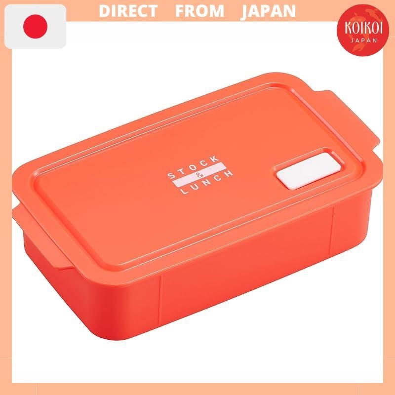 OSK Bento Box Lunch Box Stock & Lunch 650ml Orange Made in Japan