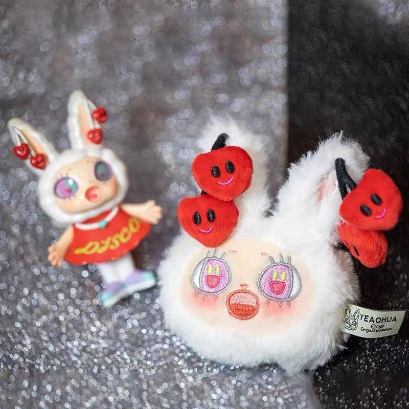 Agan Agan Agan จี้ตุ๊กตา Agan เพลงอิเล็กทรอนิกส์ Party Series ของขวัญน่ารัก Happy Skin Powder ใหม่ A