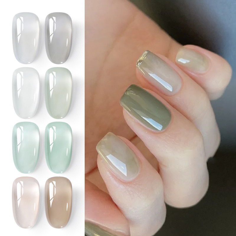 Ur SUGAR 15ml Jelly Gel ยาทาเล็บ Nude Series สี Soak Off Nail Art เคลือบเงาเจลติดทนนาน