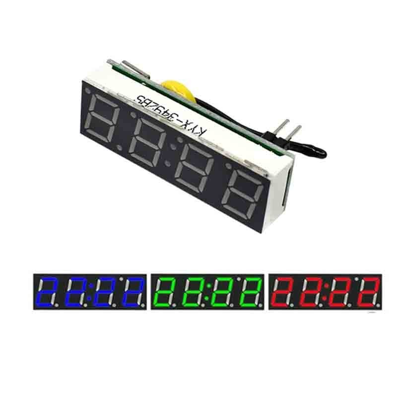 Rx8025 DS1302 LED นาฬิกาอิเล็กทรอนิกส์โมดูลนาฬิการถอุณหภูมิ night light รถอิเล็กทรอนิกส์เมตร