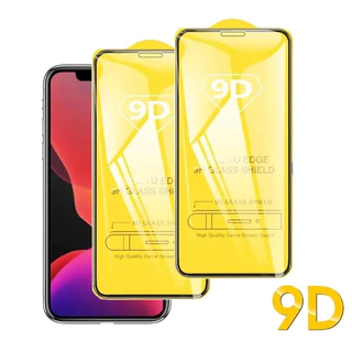 ฟิล์มแข็ง ความละเอียดสูง พร้อมฟิล์มบาง เต็มจอ 9D ทุกรุ่น11 For iPhone12 13 14 15Pro MAX X XS XR XS 7 8Plus SE2020#9D