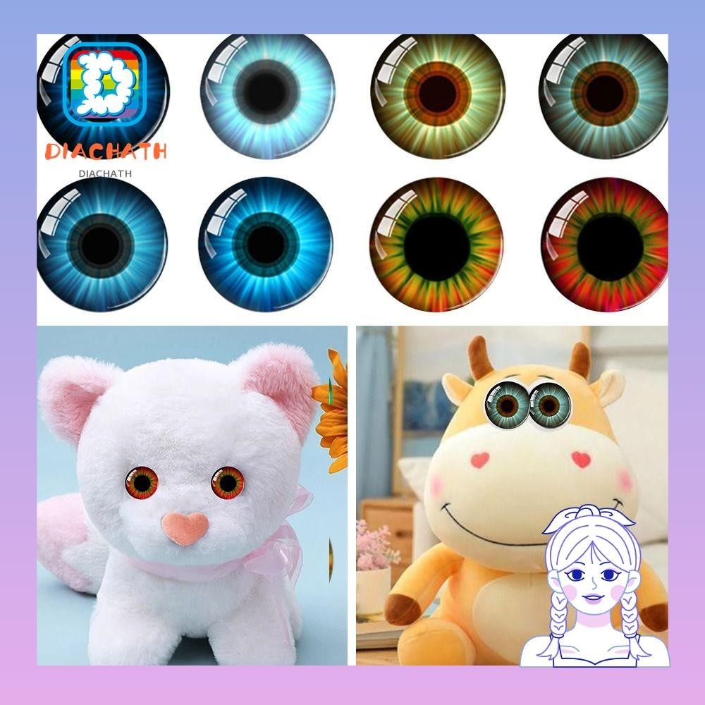 ศักดิ์สิทธิ์ 20ชิ้น/10คู่ตางานฝีมือตา,พลาสติกคริสตัลหุ่นคริสตัลตา,6มิลลิเมตร-20มิลลิเมตร ก ขยะ คริสตัลตา ทําเอง ตุ๊กตาอุป