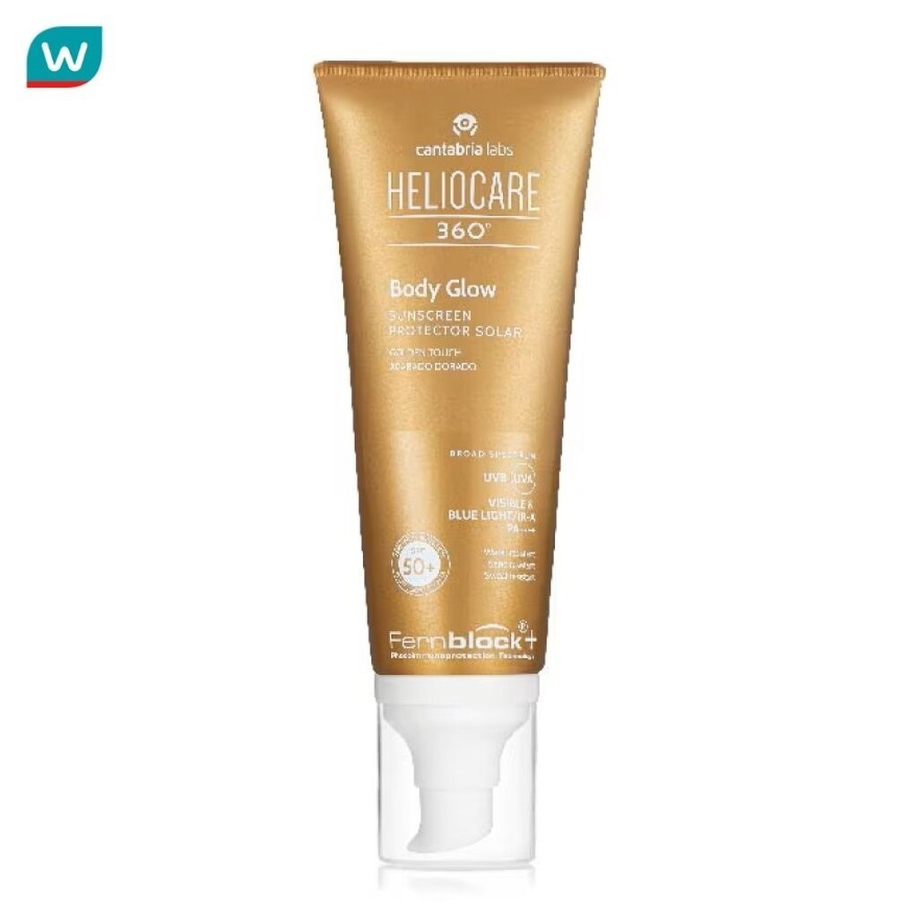 Heliocare เฮลิโอแคร์ 360 บอดี้ โกลว์ ซันสกรีน 100 มล. กันแดดสำหรับผิวกาย