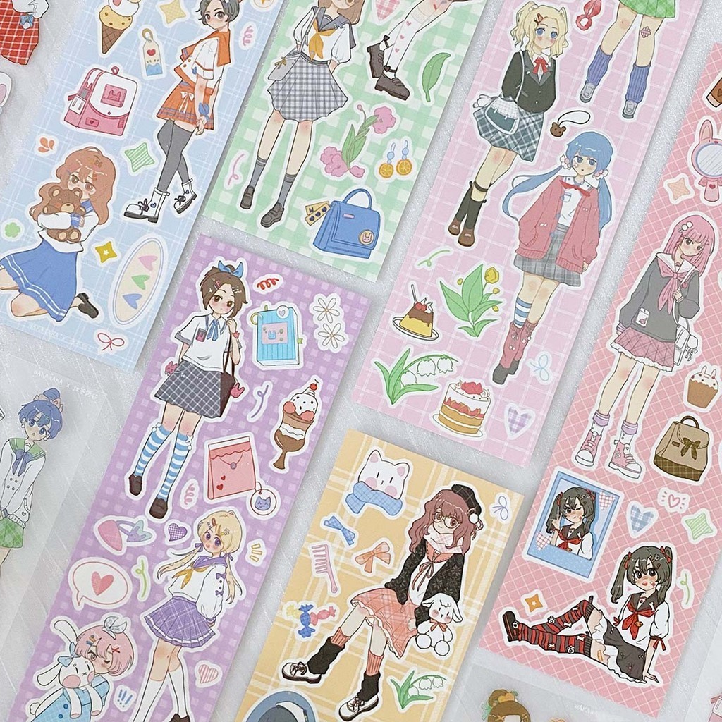 สติ๊กเกอร์ Graffiti Cute Character Handbook Stickers Cuckoo Card Stickers diy