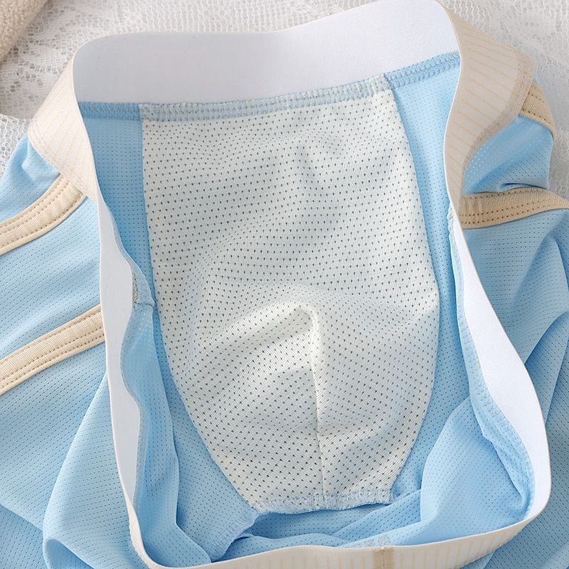 คิงดาฟา บางเฉียบผ้าไหมน้ําแข็งผู้ชายชุดชั้นในนักมวยตาข่ายระบายอากาศกางเกงนักมวยสําหรับผู้ชายแฟชั่นผู้ชายชุดชั้นในกางเกงบุรุษชุดช