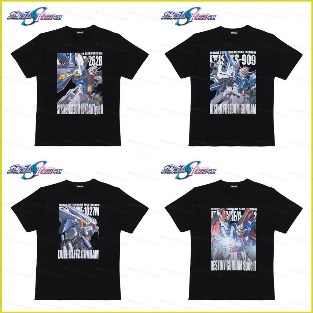 Sq3 Mobile Suit Gundam SEED FREEDOM คอสเพลย์ผ้า 3D ฤดูร้อนเสื้อยืดอะนิเมะแขนสั้นด้านบน