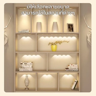 ไฟติดตู้โชว์ โมเดล 3สีสามารถปรับสี ตู้โชว์โมเดลไฟเซ็นเซอร์ LED ไร้สาย เซ็นเซอร์ USB โคมไฟโต๊ะ ไฟตู้เสื้อผ้า