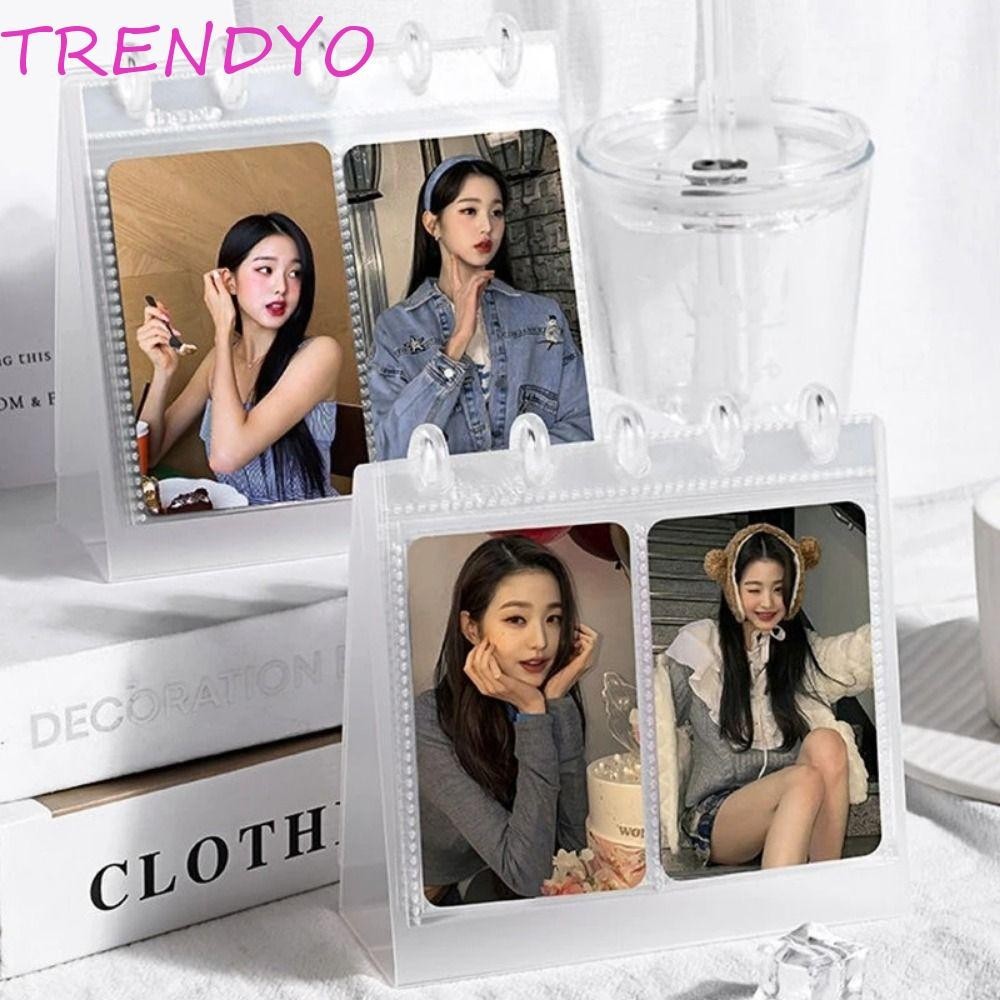 Trendyo ปฏิทินตั้งโต๊ะ อัลบั้มรูปไอดอล, กรอบรูป 5 หลุมโปร่งใสเดสก์ท็อปอัลบั้มรูป, จอแสดงผล 3 นิ้ว 2/3 กริดเดสก์ท็อปยืนผู้ถือบัตรภาพ