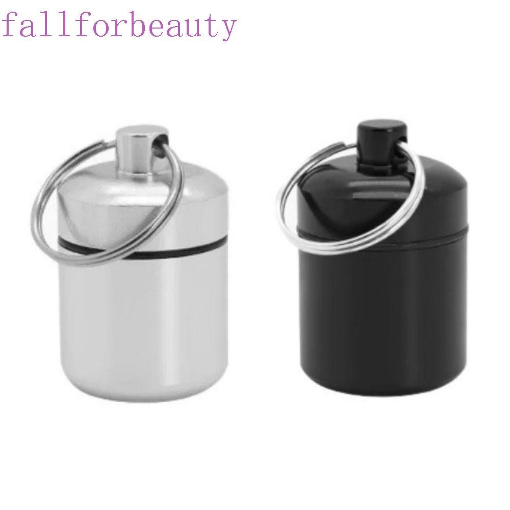 Fallforbeauty ตลับยา, กล่องยาขนาดเล็กอลูมิเนียมใหม่, วิตามินยาและน้ํามันปลาแบบพกพาคุณภาพสูงกันน้ําคอนเทนเนอร์ยา Mountaineering