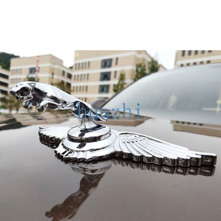 Huax Jaguar สัญลักษณ์ตกแต่ง XF XJ XJL XE ดัดแปลงสัญลักษณ์ฝากระโปรงเดิม Jaguar ยืนสัญลักษณ์