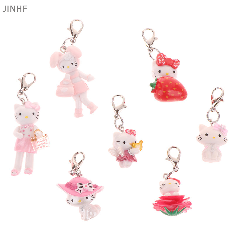 [BestBuyshop] น่ารัก Mini Hello Kitty พวงกุญแจการ์ตูน KT แมวลูกแมวพวงกุญแจน่ารักกระเป๋าจี้หูฟังกรณี Charm Key Holder สําหรับของขวัญเพื่อนสต็อกใหม่