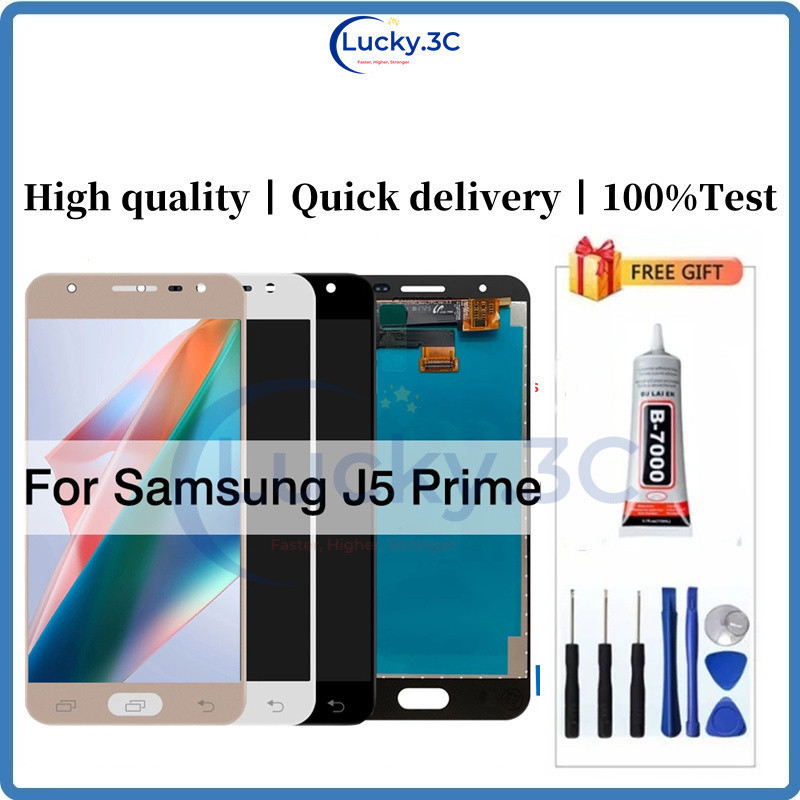 5.0 "สําหรับ LCD สําหรับ Samsung Galaxy J5 Prime G570 G570F G570M จอแสดงผล LCD Touch Screen Digitize