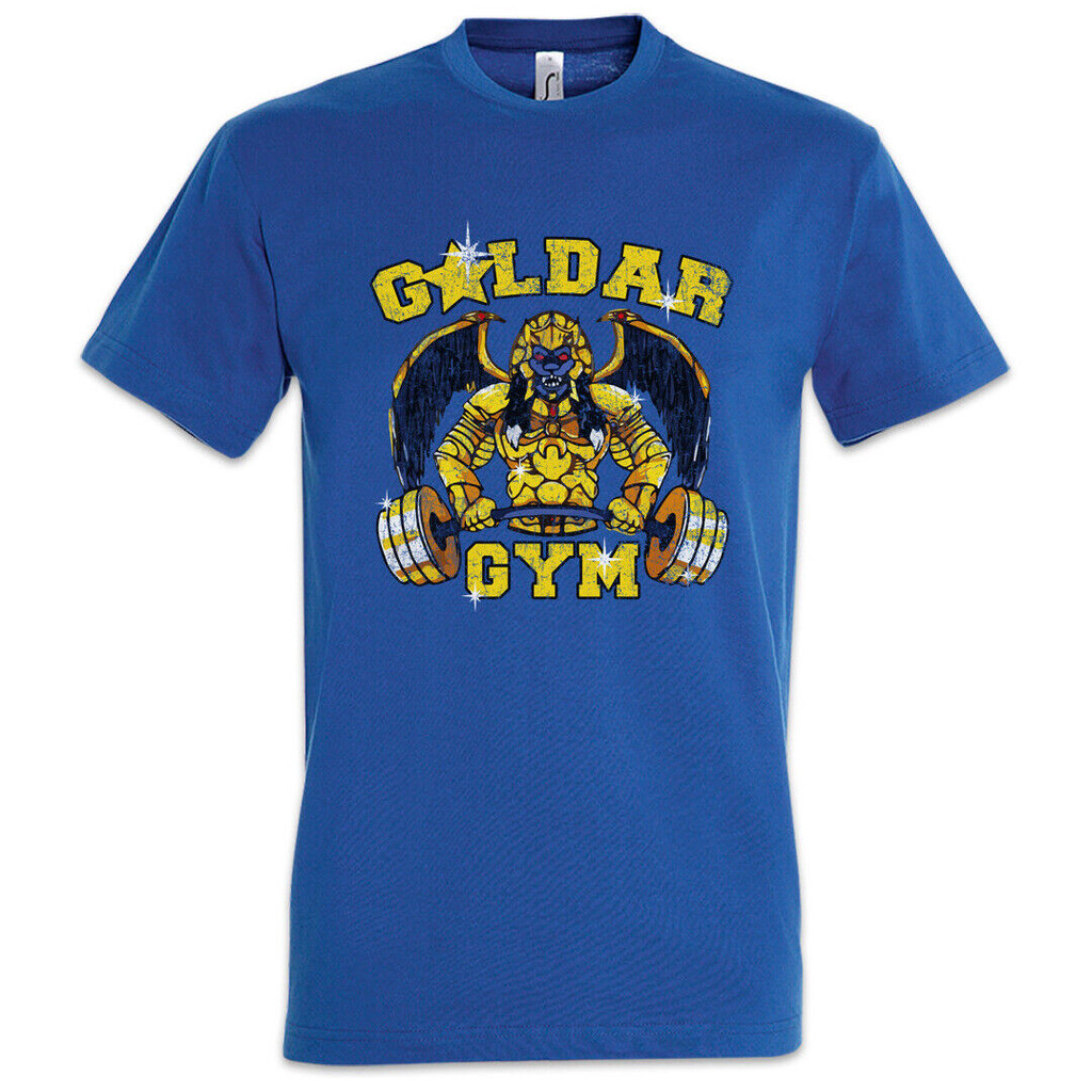 Goldar Gym Power Fun Train Ganinz Pump Rangers เสื้อยืดออกกําลังกายยกน้ําหนัก