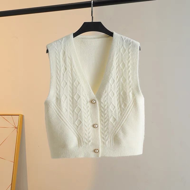 เสื้อกั๊กถักฤดูใบไม้ผลิฤดูใบไม้ร่วง 2025 รูปที่ 5