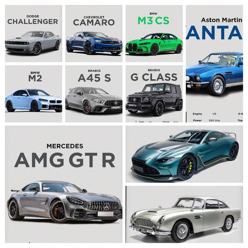 Dodge Mercedes โปสเตอร์ Chevrolet Print Boys Room Decor Home Office Decor BMW Aston Martin โปสเตอร์รถ