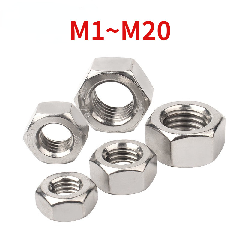 [HNK] A2-70 304 น็อตหกเหลี่ยมสแตนเลส M1.6/M2/M2.5/M3/M4/M5/M6/M8/M10/M12~M20