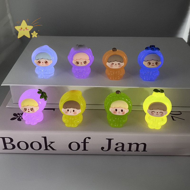 [JBTH] Luminous Fruit Spirits Micro Landscape Figure เครื่องประดับกลางแจ้งเรืองแสง Miniature รูปปั้นกระถาง Mini Garden Accessories [JB]