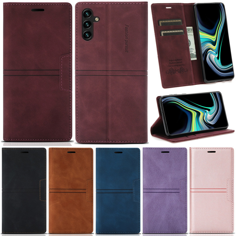 SAMSUNG หรูหราสําหรับsamsung Galaxy A55 A35 A15 A25 5G A05S A14 A13 A73 A53 A23 A54 A34 A24 5G M23 A05 M14 5G F14 A15 4GหนังPuกรณี