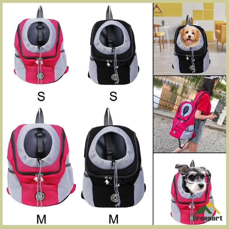 [Szgqmyyx1] กระเป๋าใส่สุนัขแมวที่สะดวกสบายกระเป๋าเป้สะพายหลังหัวออกแบกถุงตาข่ายกระเป๋าสะพาย