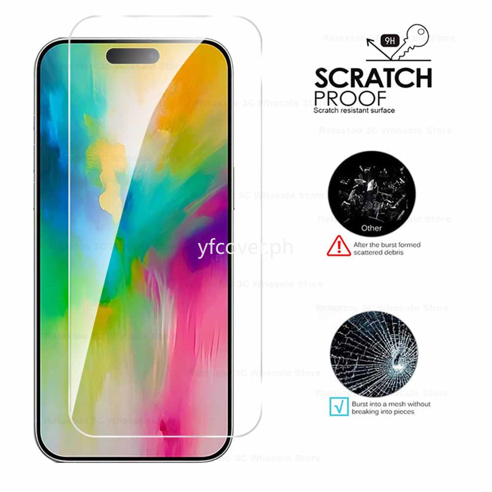 IPhone 16 Pro MaxกระจกนิรภัยสําหรับiPhone 16 Pro Max 15 14 Plus 13 12 11 Pro Max Mini X XS MAX XR 8 
