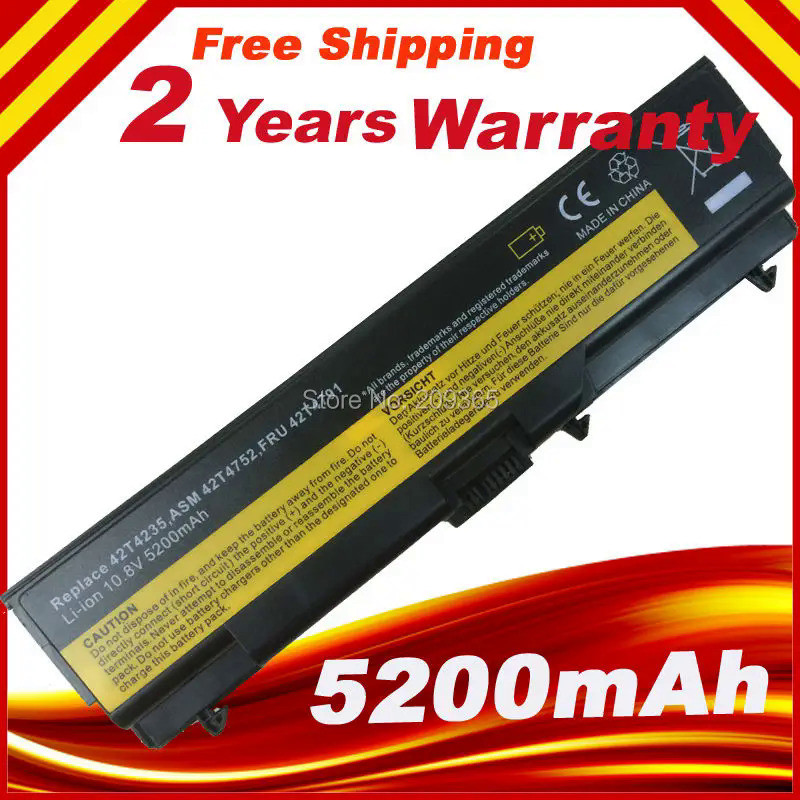 Battery for Lenovo ThinkPad Edge 14" E40 E50 Edge 15" E420 E520 SL410 SL510 42T4235 42T4737 57Y4185 