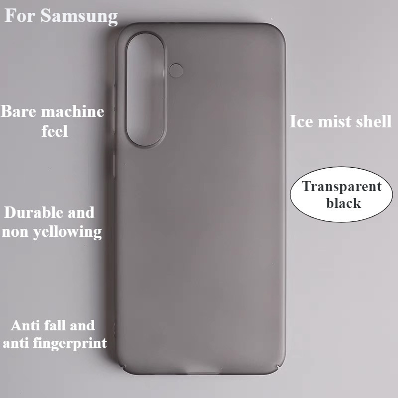 เคสใสที่สวยงาม บางและเบา ซัมซุง A05S A56 5g S24 Ultraไม่เหลืองลดลายนิ้วมือตกค้าง For Samsung A05 A14 A15 A34 A35 A36 A54 A55 5g/4g Case PC แข็งลวง S22 S23 S24 S25 Plus/Ultra สของแท100% - ภาพย่อย 4