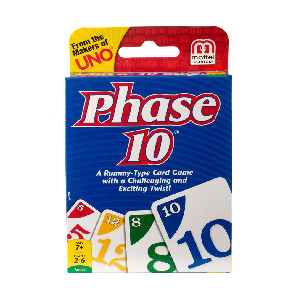 การ์ดเกมของเล่นสำหรับครอบครัว Phase 10 Card Game Party Game