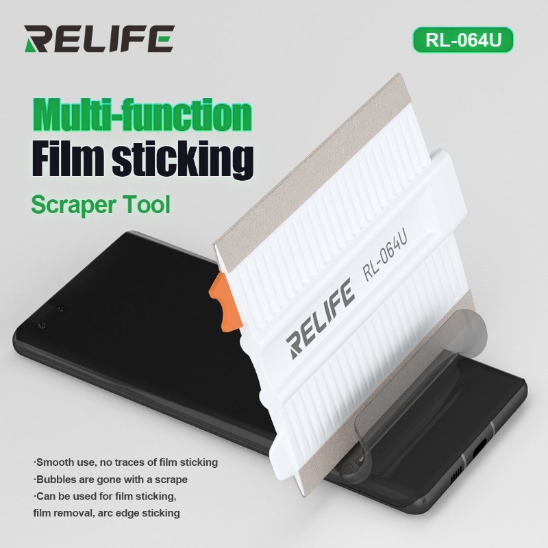 Relife RL-064U Hydrogel Film Scraper ใช้ได้กับโทรศัพท์มือถือรุ่นต่างๆเสริมฟิล์ม Applicatio เครื่องมือกําจัดฟิล์ม