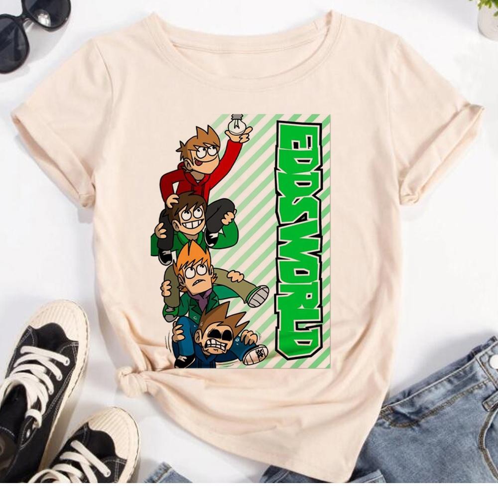 Eddsworld ฤดูร้อนพิมพ์ชาย harajuku streetwear เสื้อผ้า tshirt tumblr