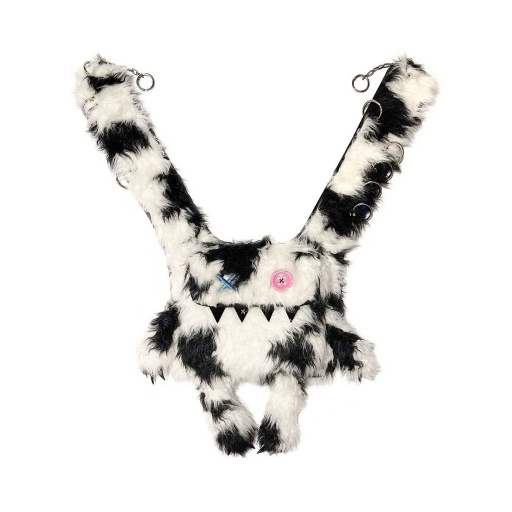 ราคาต่ำสุดCFIERCEกระเป๋าหูกระต่ายขนปุยมอนสเตอร์