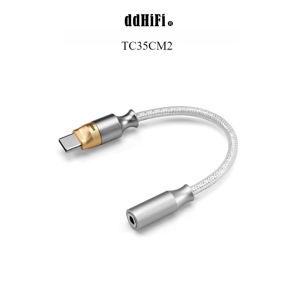 Dd DdHiFi TC35CM2 USB-C ถึง 3.5 มม.Hi-Res DAC AMP สาย High-Fidelity Lossless Decoding Adapter Cable