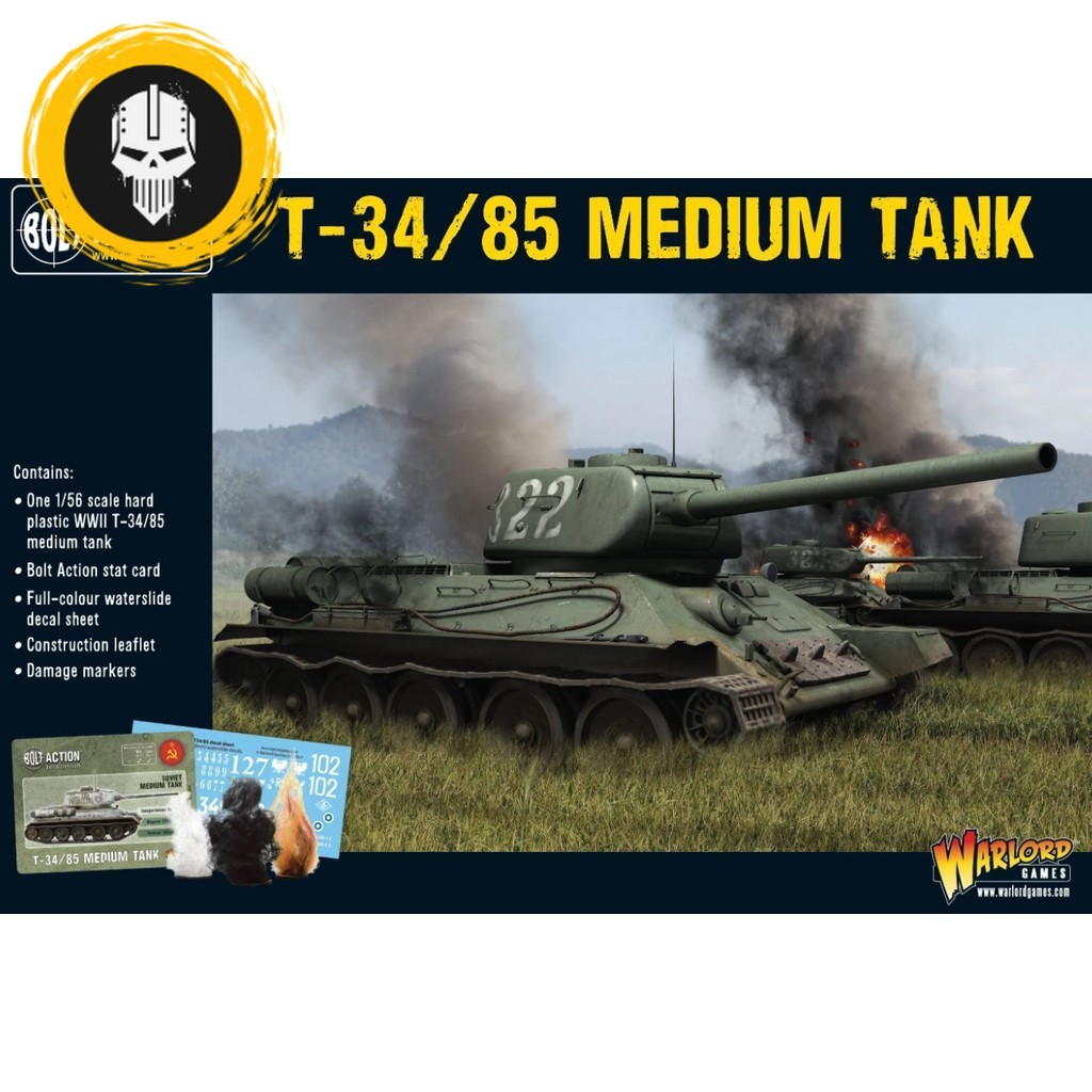 [พร้อมส่ง] WARLORD GAMES : BOLT ACTION: T-34/85 Medium Tank (Plastic) โมเดลรถถัง