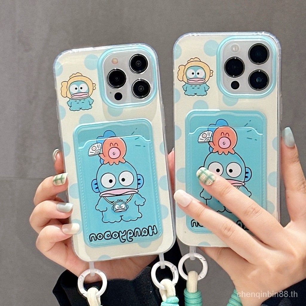 เคสใส fls8 13/เคสโทรศัพท์ที่ใส่บัตรพลัส/เชือกเส้นเล็ก1115/แอปเปิล/8/น่ารัก iphone14promax/11/เคสโทรศัพท์ Hanton xr14กันกระแทก12/apple15 713ตลก